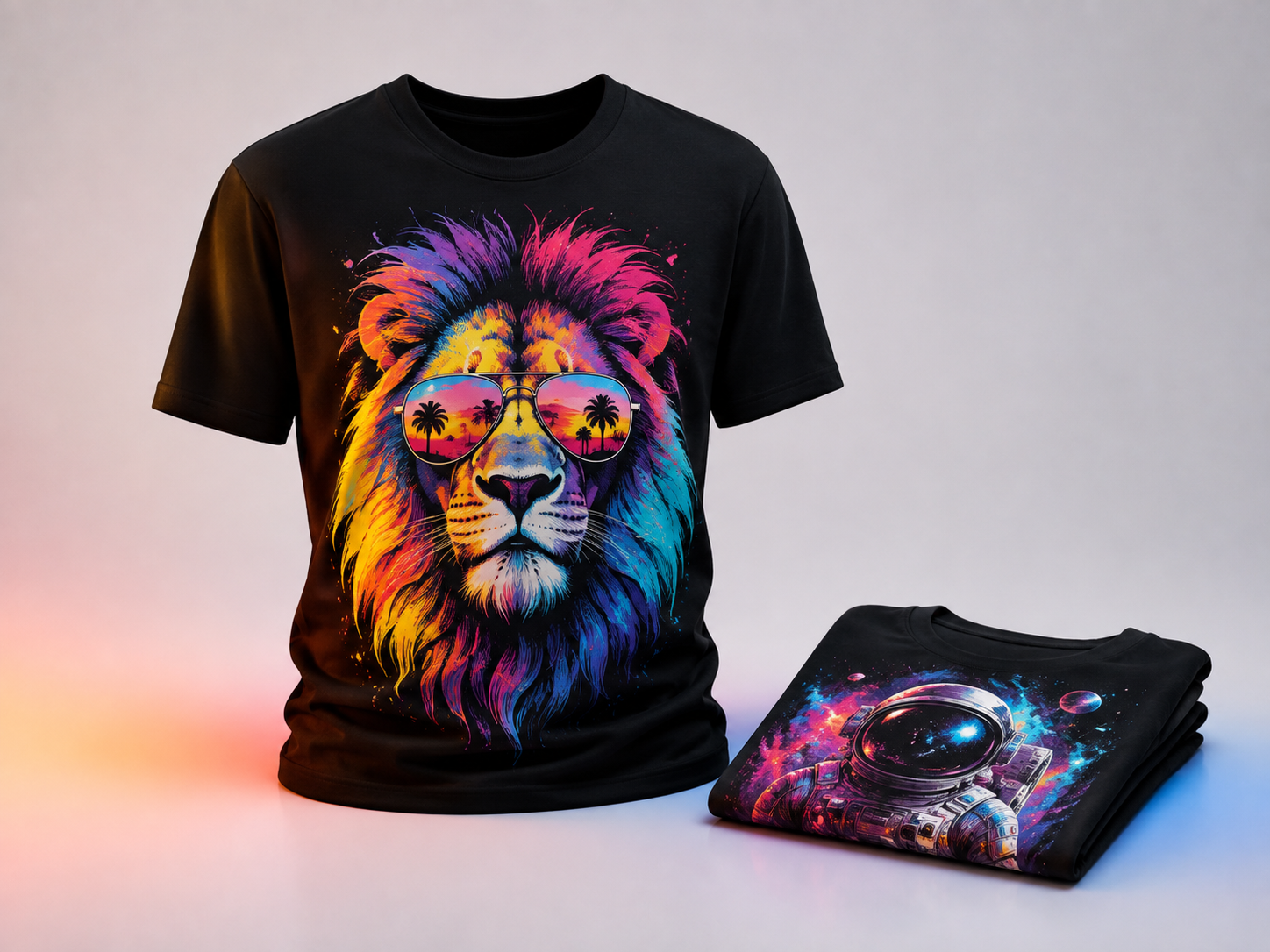 Camisetas estampadas com DTF